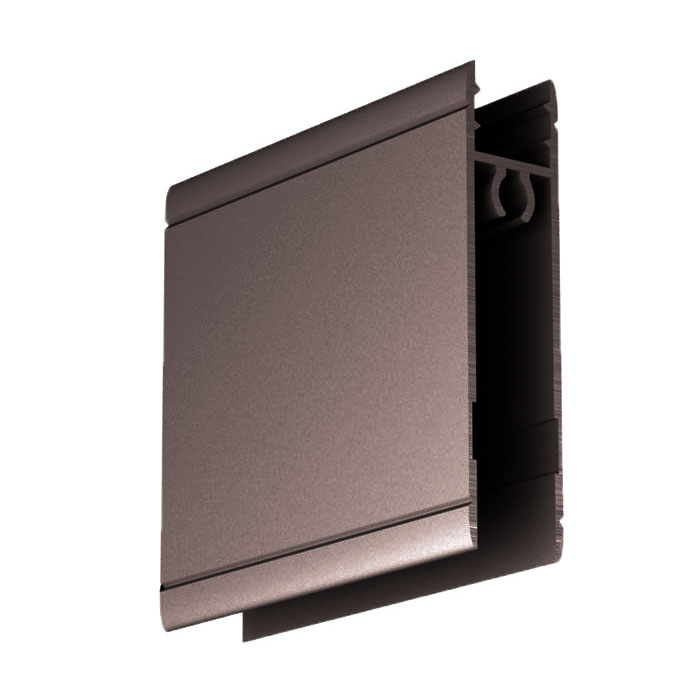 Профіль горизонтальний нижній Люкс Лайт анодір.бронза темна